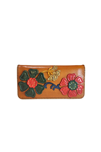 GÖN Oşum Handmade Women's Leather Wallet with Multiple Compartments, Coin Pocket and Plenty of Card Holders 40062