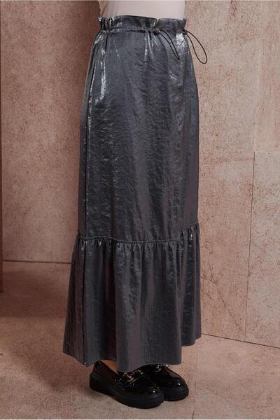 Alvina 60567 Model Shiny Fabric Skirt