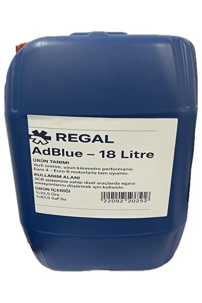 ADBLUE Yerli Üretim 18 LT – Euro 4,5,6 Dizel Araç Uyumlu