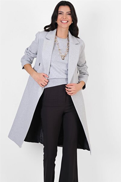 Spazio Orfello Mono Yaka Kruvaze Kaban GRİ