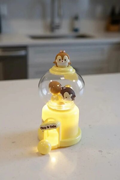 Miniso Disney Ufufy Lisanslı Gece Lambası - Chip 'n' Dale