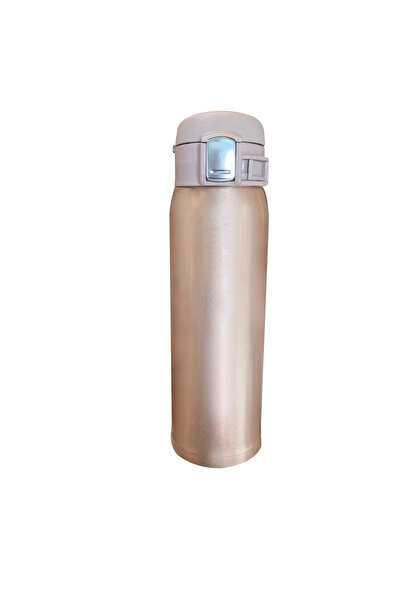 Dörtel Tedarik One Touch Open Rose Gold Steel Flask