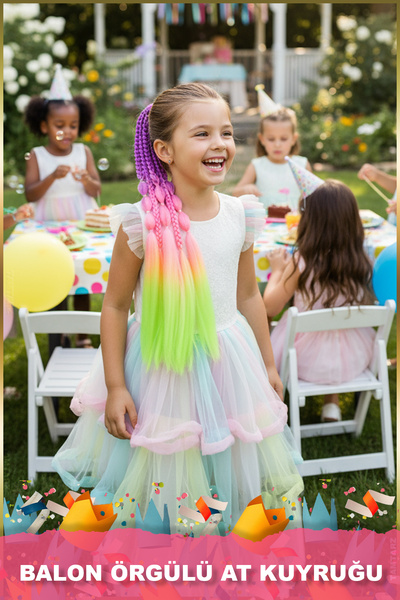 TAM TARZ Coada de cal elastică împletită simplă și simplă - ACM21