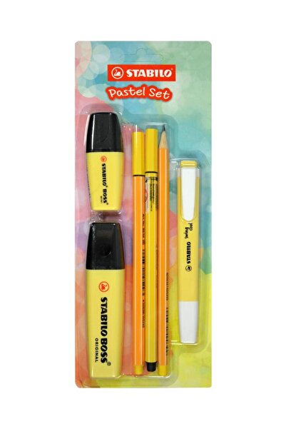 Stabilo Fosforlu Kalem Tek Renk Pastel Set 6 Lı Sarı 70/144-6
