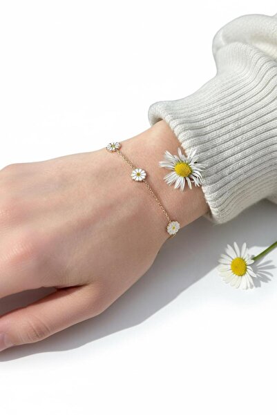 Çgk Çiğdem Gürel Kuyumculuk Papatya Altın Bileklik