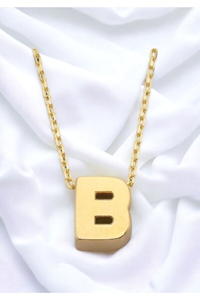 Çgk Çiğdem Gürel Kuyumculuk B Harf Altın Kolye