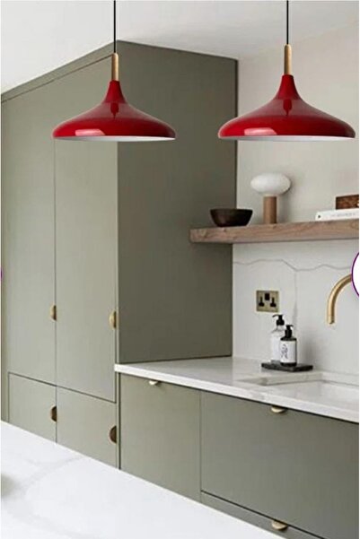 demet habek mylights mylights tek fiyatıdır metal kırmızı sarkıt avize modern spor avize 35cm salon mutfak kori