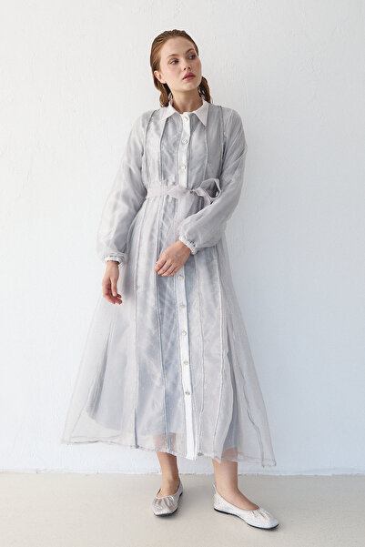 Melike Tatar Φόρεμα Organza με πέτρες 32-3554