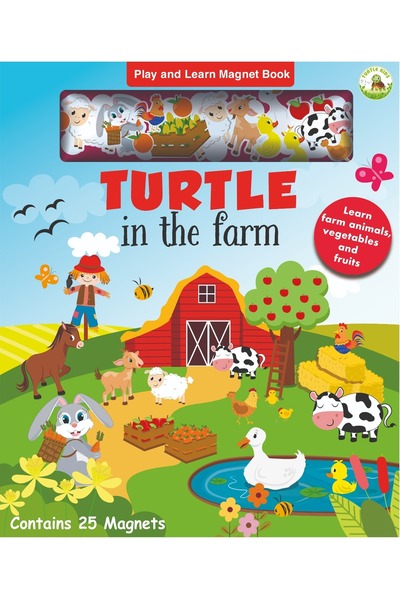 TURTLEKİDS Turtle Kids Play and Learn Magnet Book Series 2 (Farm-Seasons&Weather