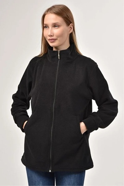 Bayram İş Elbiseleri Unisex Black Pocket Winter Fleece