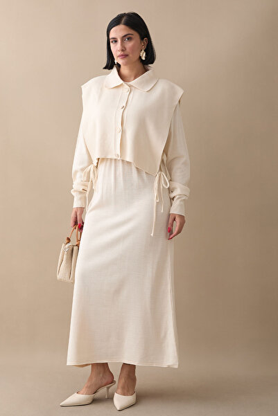 InStyle Ecru Suit with Bolero Dress