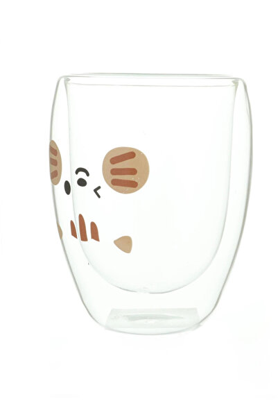 Miniso Sevimli Karakterler Serisi Çift Cidarlı Cam Bardak (350ML)