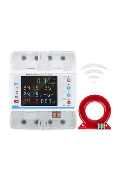 bilteknik 3 fazlı 100A Tuya WiFi akıllı devre kesici Kaçak Akım Koruma Rölesi Yüksek ve Alçak Akım Koruma