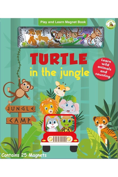TURTLEKİDS Turtle Kids Play and Learn Magnet Book Series 2 (Jungle-Daily)