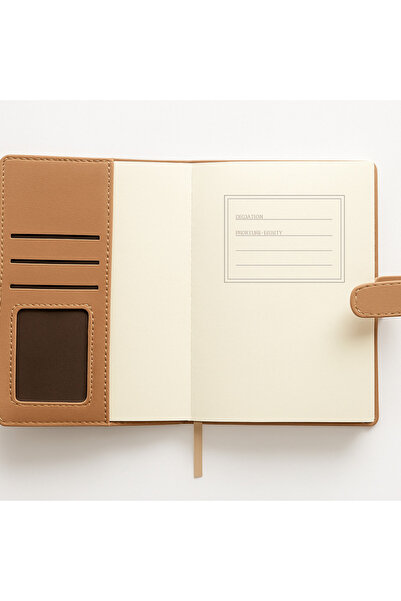 Evistro Kilitli Ajanda Günlük Not Defteri Notebook Açık Kahverengi İthal Ürün