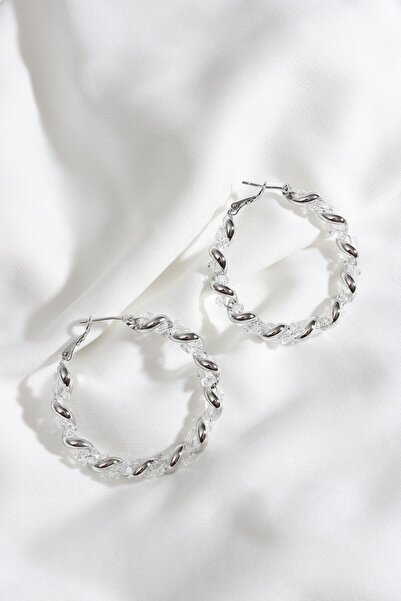 LA PERRY ACCESSORIES خاتم فضي مرصع بالكريستال من كي آر موستال