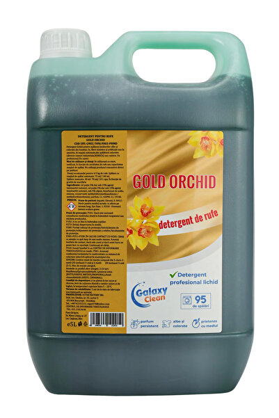 Galaxy Concentrated, persistent and fragrant liquid laundry detergent, Gold Orchid, 95 washes, 5L