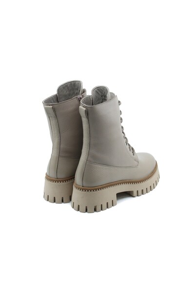 Gusse Bugatti Kadın Bej Hakiki Deri Bot