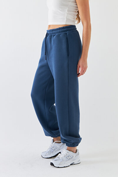 The Champ Clothing Φούτερ Unisex Oversize Marine – 3 νημάτων με ριγέ, ελαστικό στη μέση, με τσέπες, άνετη εφαρμογή