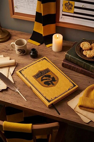 Miniso Harry Potter Lisanslı Ciltli Not Defteri - Hufflepuff