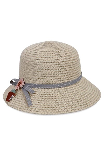 Kitti Civil Girls 6-9 Years Old Girl's Straw Hat - Beige Standard