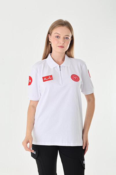 Ekg Medikal 112 Acil Sağlık Fermuarlı Penye T-shirt (Unisex)