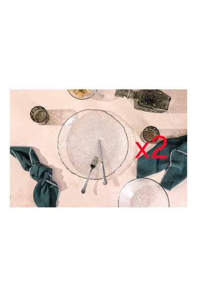 Porland Moon Silver Plate 2-Piece Set 32cm