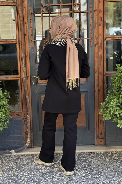 Moodbasic ZEBRA JAKAR DESENLİ ÖRME TAKIM