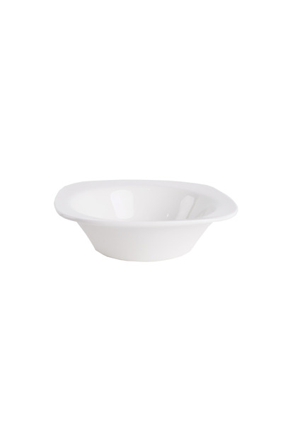 SQUALO Square (porcelain) bowl with an elegant and modern design - white 19.2x19.2x5.4 cm