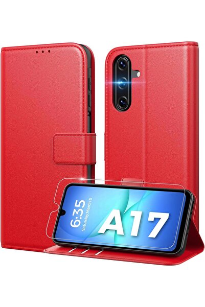 Rivor Samsung Galaxy A17 Uyumlu Kılıf Kamera Korumalı Kapaklı Kartlıklı Cüzda...