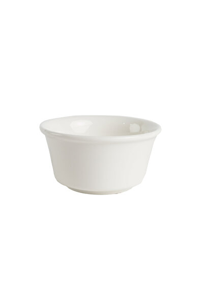 SQUALO Round Porcelain Bowl with Wide Rims, Elegant and Modern Design (12 Pieces) - White 11.6x11.6x5.9 cm