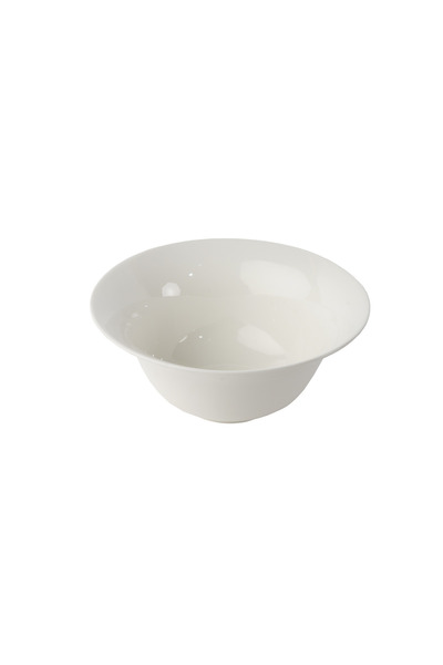 SQUALO Round porcelain bowl with an elegant and modern design - white 19.5x9.5x9 cm