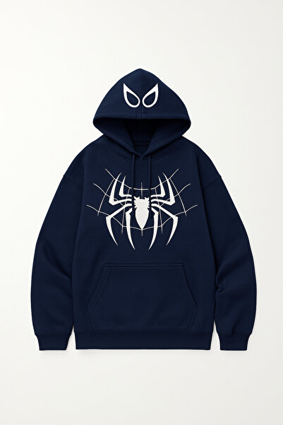 CLASSY.MODA Φούτερ με κουκούλα Unisex με 3 κλωστές με τσέπη καγκουρό με στάμπ...