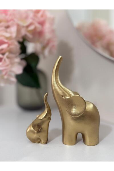 rabiskoile3d Dekoratif ikili Fil Biblo Elephant