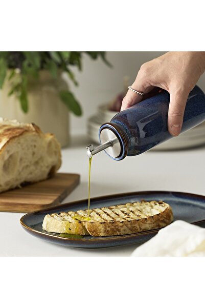 IKEA BRUGDHAJ Oil/vinegar bottle, blue, 19 cm