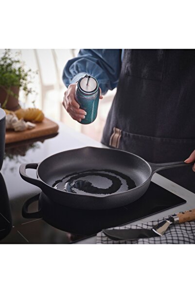 IKEA BRUGDHAJ Oil/vinegar bottle, blue, 19 cm