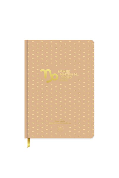KESKİN COLOR Hisli Şeyler Burçlar Concept Gilded Printed A5 96 Pages Lined Hardcover Notebook - 1 Piece