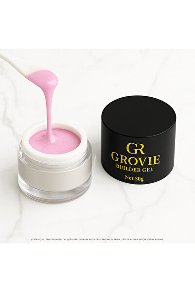 Grovie BUILDER GEL DUSTY ROSE 011 | IŞILTILI | PROFESYONEL PROTEZ TIRNAK JELİ