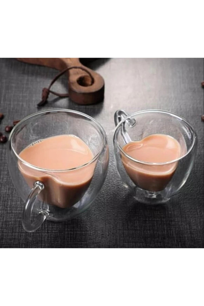TTT Heart Shaped Glass Cup