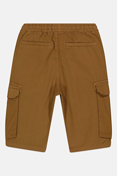 DeFacto Men Plain Cargo Shorts, Brown