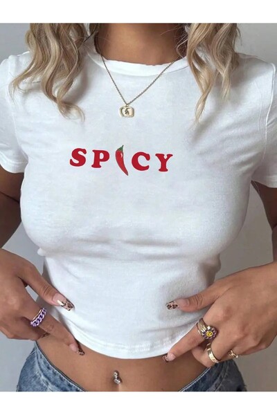 l'eivor Πικάντικο λευκό βαμβακερό μπλουζάκι