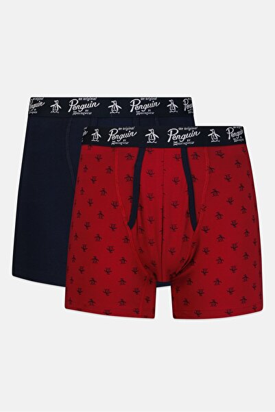 Original Penguin Men 2 Pieces Allover Print Boxer Briefs, Multicolor