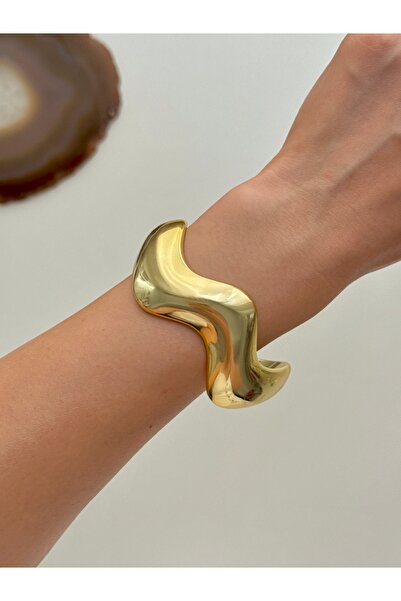 YOUES JEWELRY Kadın Kalın Kelepçe Bileklik Akrilik Kelepçe Bileklik