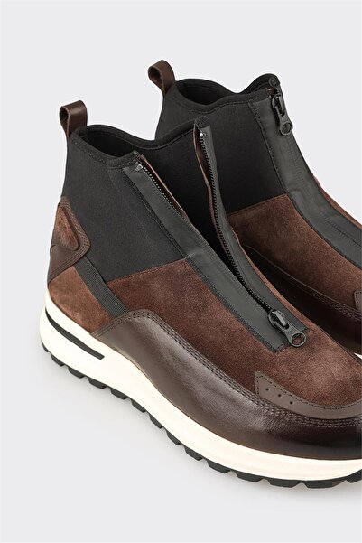 Elle Shoes Kahve Deri Erkek Spor Bot