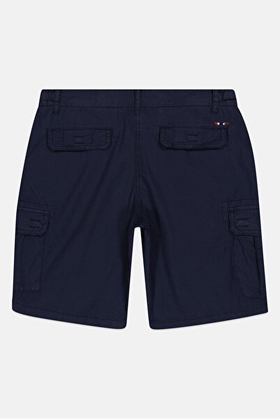 Napapijri Women Regular Fit Embroidered Logo Basic Shorts, Navy