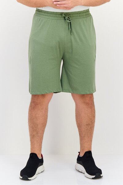 English Laundry Men Solid Basic Shorts, Olive