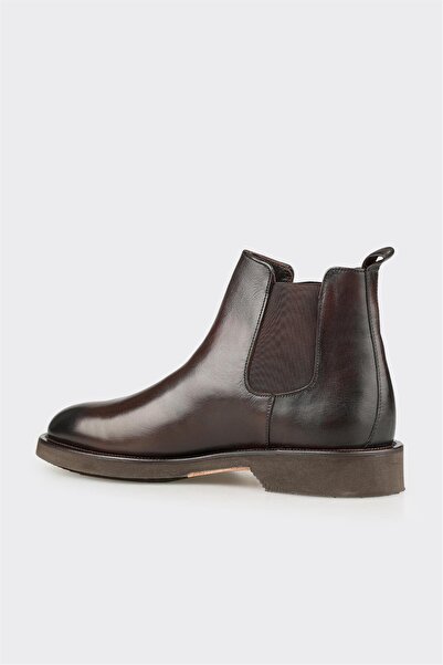 Elle Shoes Kahve Deri Erkek Klasik Bot