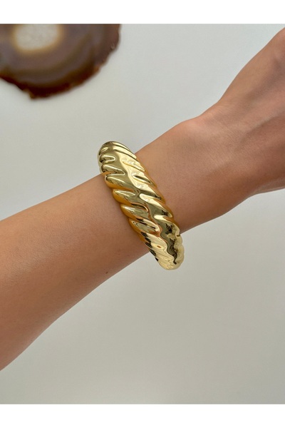 YOUES JEWELRY Kadın Kalın Kelepçe Bileklik Akrilik Kelepçe Bileklik