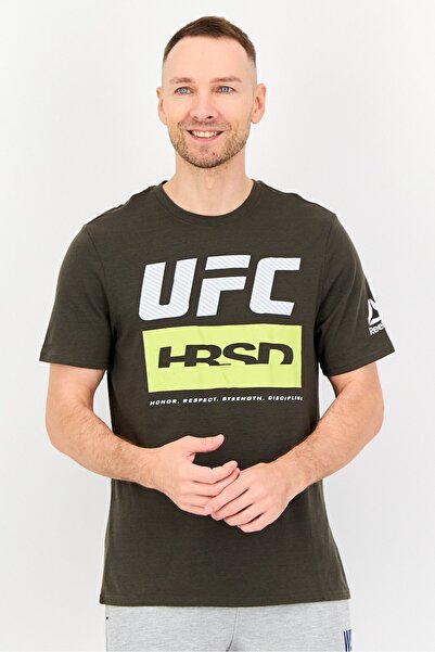 Reebok Men Sportswear Fit Short Sleeve Outdoor T-Shirt, Olive