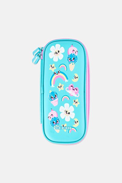 Joe Boxer Kids Girl Graphic Print Pencil Case, Multicolor